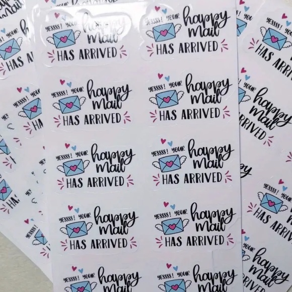 HAPPY MAIL HAS ARRIVED STICKERS -100 - Picture 4 of 4